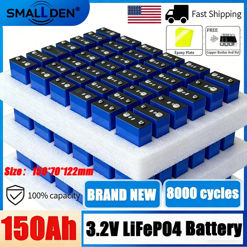 3.2V 150Ah LiFePO4 Prismatic Cell